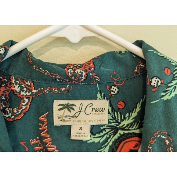 🆕 J. Crew Christmas Mele Kakikimaka Long Sleeve Button Down Shirt Size Small - Picture 4 of 6
